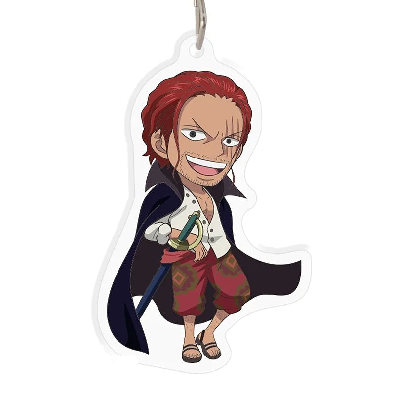 One Piece - RED - Shanks - Acryl - 6cm Schlüsselanhänger