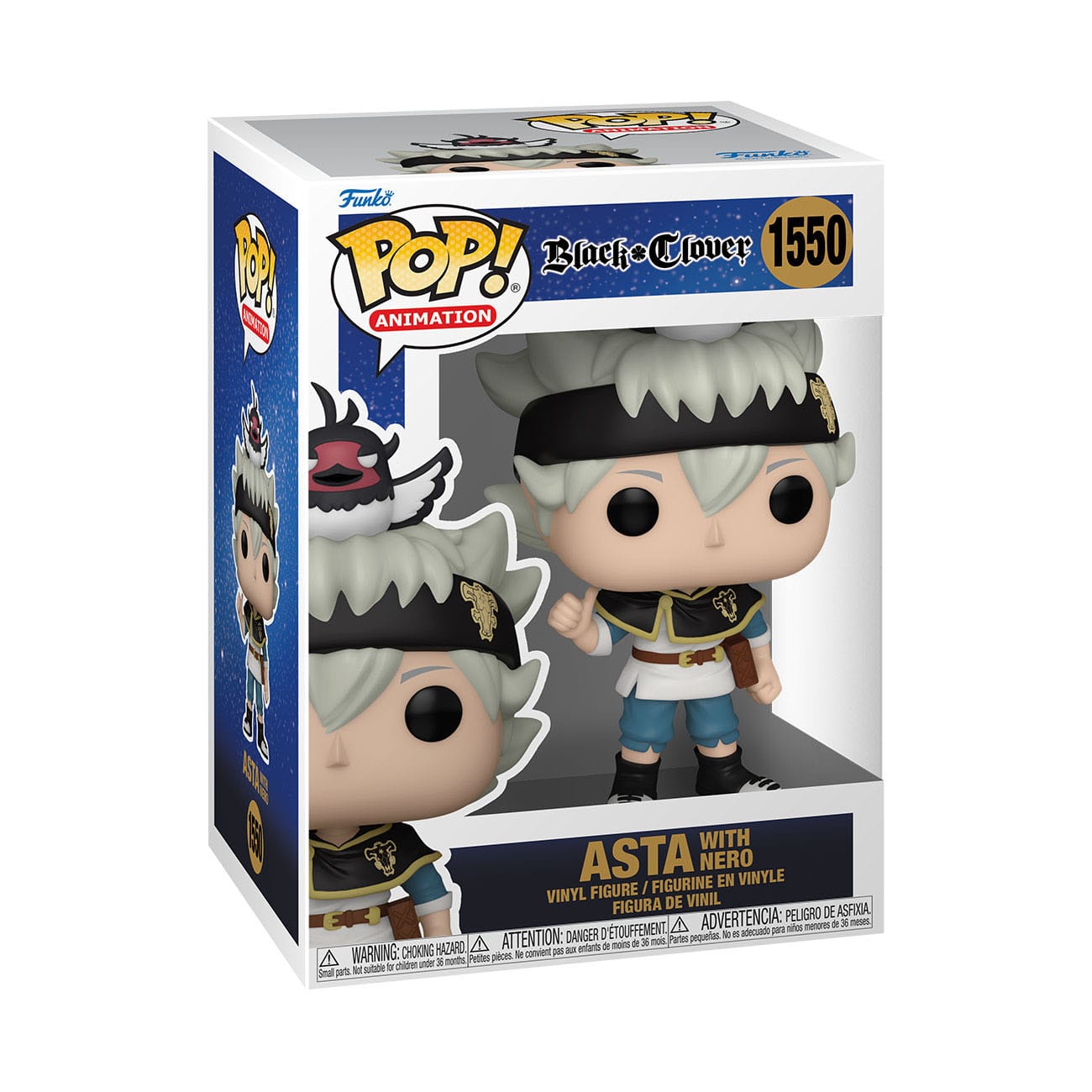 Black Clover POP! - Animation Vinyl Figur - Asta w/Nero 9 cm