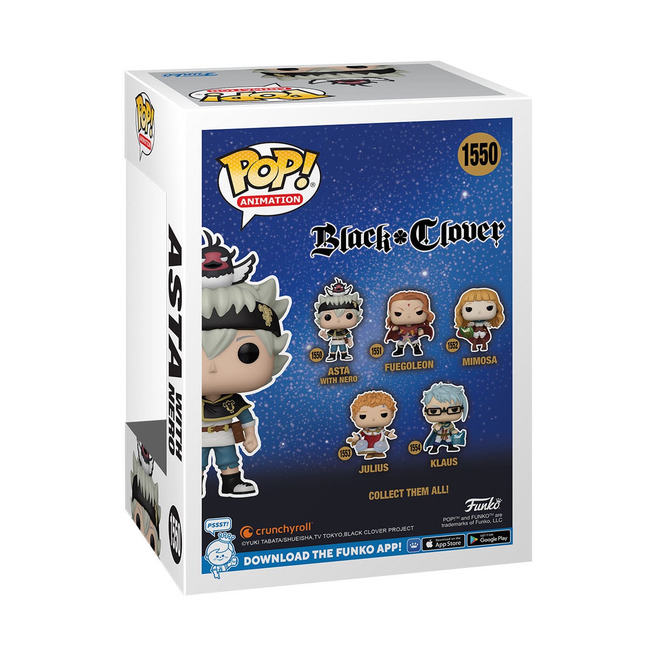 Black Clover POP! - Animation Vinyl Figur - Asta w/Nero 9 cm