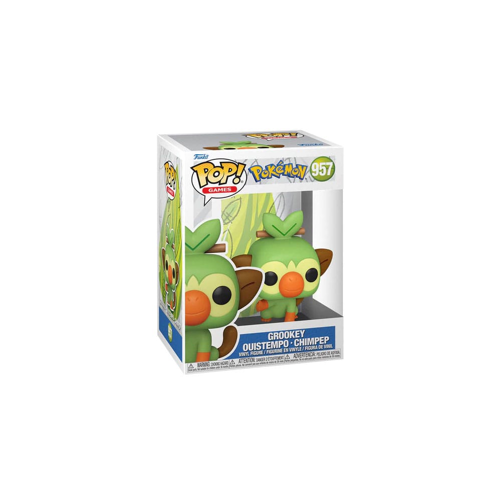 Pokemon - POP! Games Vinyl Figur - Grookey (EMEA) 9 cm